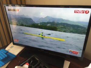 Surfski racing on television