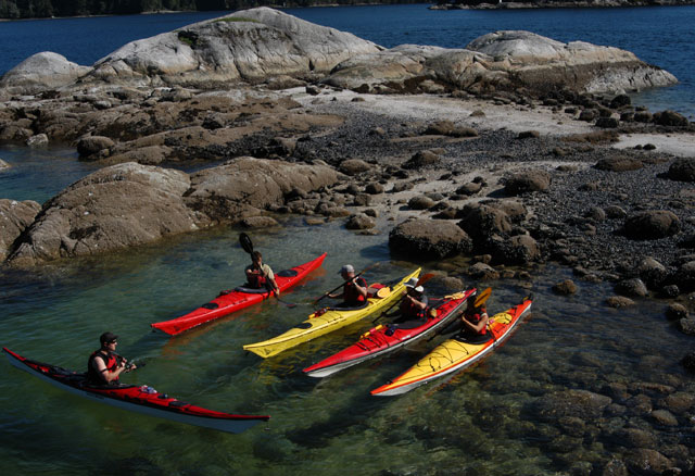 Package of kayak lessons from Deep Cove